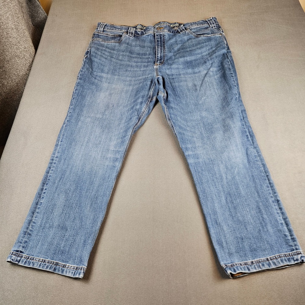 Duluth Trading Co Ballroom Double Flex Jeans Mens 46x30 Relaxed Fit Blue Stretch